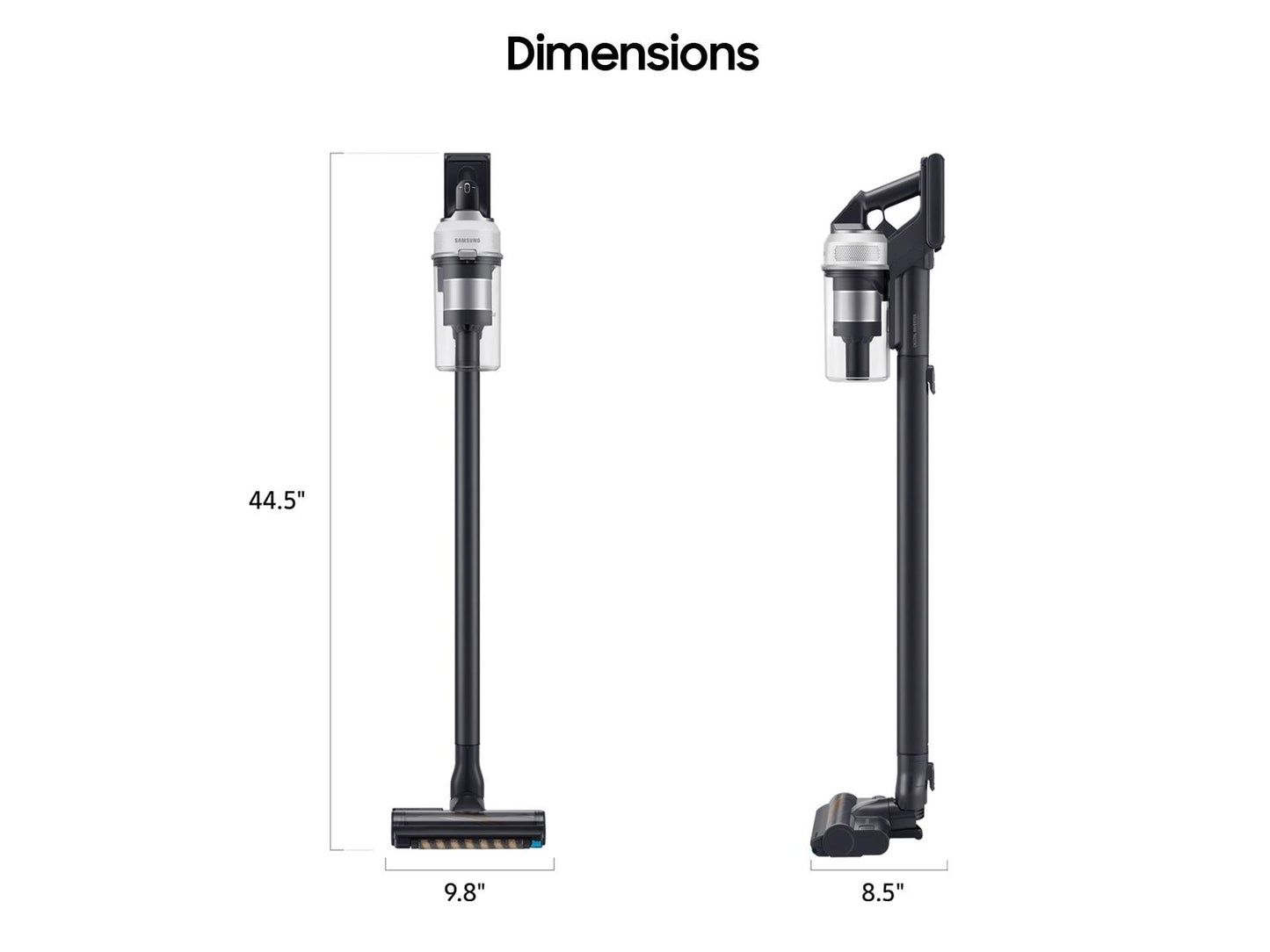 Samsung VS20C8522TW Jet Stick 60 min run time  5-Layer Filtration  210W Suction