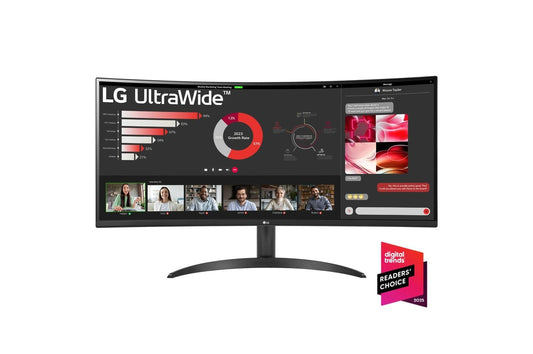 Lg 34WR50QKB 34 Inch Curved UltraWide™ WQHD HDR 10 100Hz Monitor