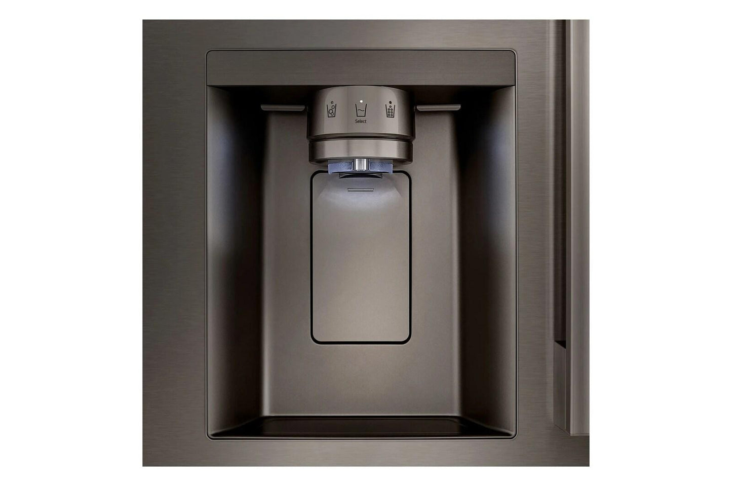 Lg LF25H6330D 25 cu. ft. 3-Door French Door Refrigerator with NEW Hybrid Handle Design and External Ice and Water Dispenser