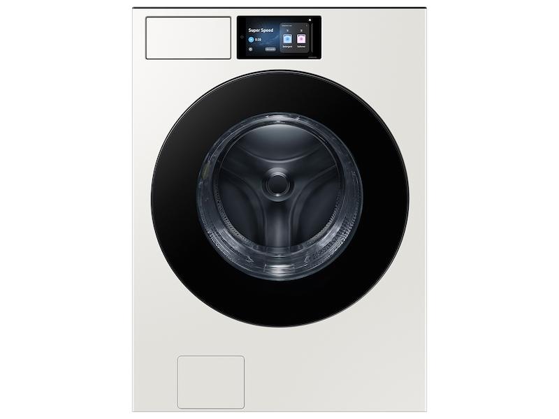 Samsung WF90F53ADY 5.3 cu. ft. Bespoke AI Ultra Capacity Front Load Washer with AI Home and AI OptiWash+ in Ivory