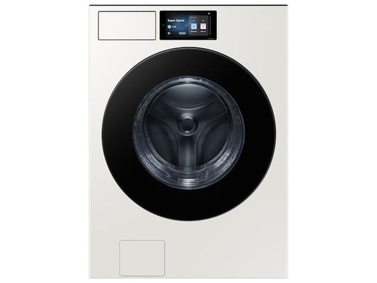 Samsung WF90F53ADY 5.3 cu. ft. Bespoke AI Ultra Capacity Front Load Washer with AI Home and AI OptiWash+ in Ivory