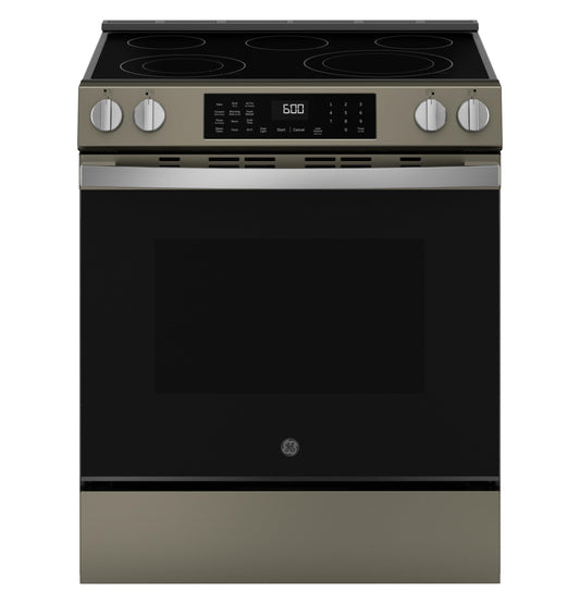 GRS600AVES GE® ENERGY STAR® 30" Slide-In Electric Convection Range with No Preheat Air Fry and EasyWash™ Oven Tray