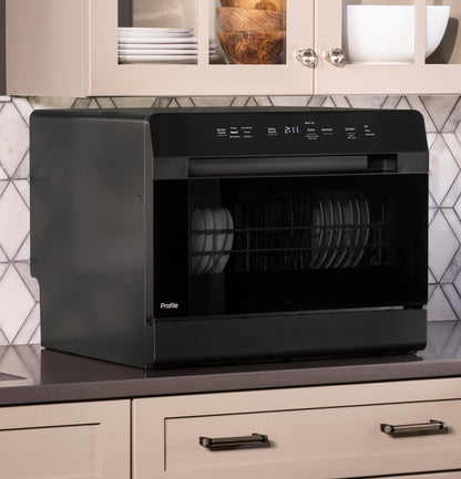 PZF560HGWBB GE Profile™ ENERGY STAR® Smart Compact Dishwasher for Countertop or Built-In