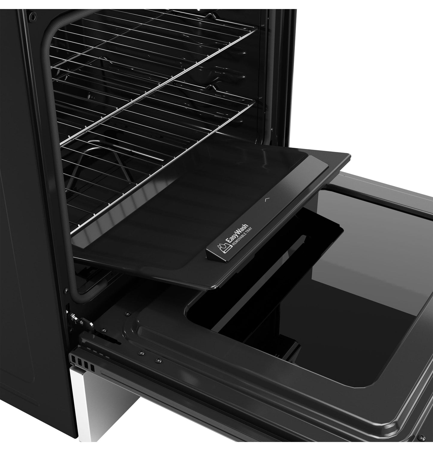 GRS600AVFS GE® ENERGY STAR® 30" Slide-In Electric Convection Range with No Preheat Air Fry and EasyWash™ Oven Tray