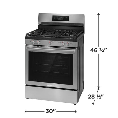 Frigidaire GCRG3059BF 30" Rear Control Gas Range with Air Fry