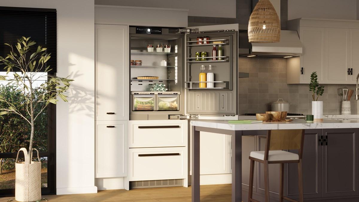 Liebherr HCB1590G Combined refrigerator-freezer with BioFresh and NoFrost for integrated use