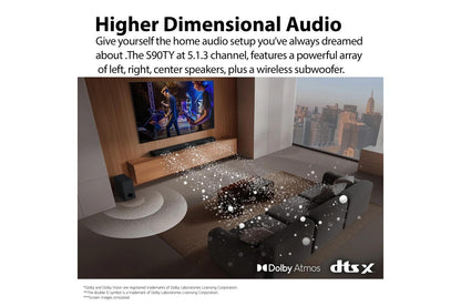 Lg S90TY S90TY LG Soundbar for TV with Dolby Atmos® 5.1.3 channel, Best LG OLED matching