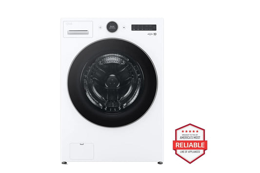 Lg WM5500HWADLGX5501WWD300CWWDP6W 4.5 cu. ft. Front Load Washer and 7.4 cu. ft. Gas Dryer with pedestal washer and drawer Laundry Set in White