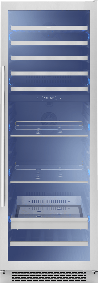 Zephyr PRWB24F02AG Presrv Wine and Beverage Cooler, 24in, Full Size, SS+Glass, Reversible Door, 2 Zones