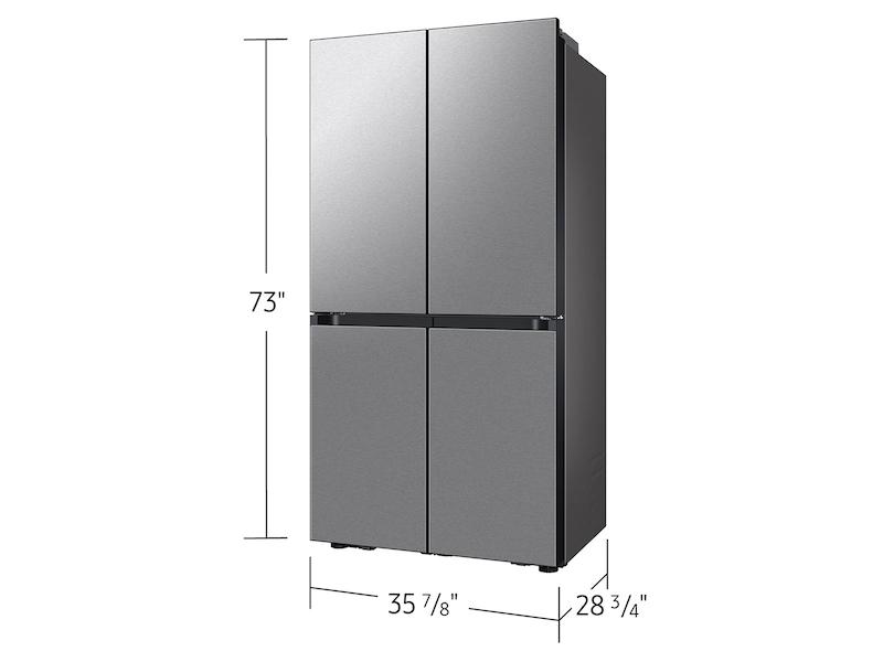 Samsung RF23DB9600QL Bespoke Counter Depth 4-Door Flex™ Refrigerator (23 cu. ft.) with Beverage Center ™ in Stainless Steel - (with Customizable Door Panel Colors)