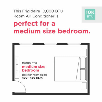 Frigidaire FHWW105WE1 10,000 BTU Inverter Window Room Air Conditioner with Wi-Fi (Energy Star)