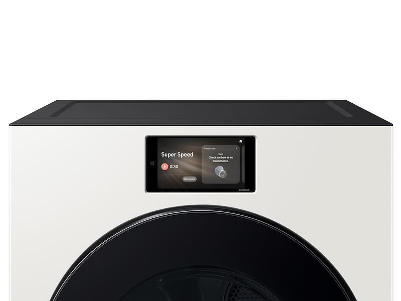 Samsung DV90F53AGY 7.6 cu. ft. Bespoke AI Ultra Capacity Front Load Gas Dryer with AI Home and AI OptiDry+ in Ivory