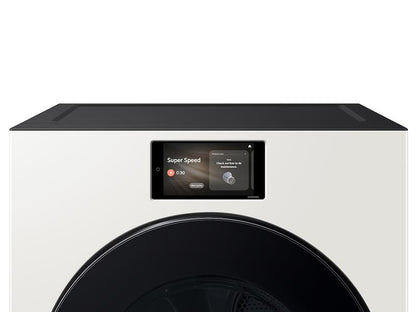 Samsung DV90F53AGY 7.6 cu. ft. Bespoke AI Ultra Capacity Front Load Gas Dryer with AI Home and AI OptiDry+ in Ivory
