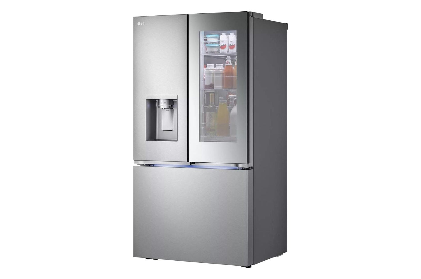 Lg 31 cu. ft. Smart Standard-Depth MAX™ French Door Refrigerator with Four Types of Ice and Mirror InstaView®