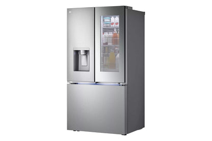 Lg 31 cu. ft. Smart Standard-Depth MAX™ French Door Refrigerator with Four Types of Ice and Mirror InstaView®