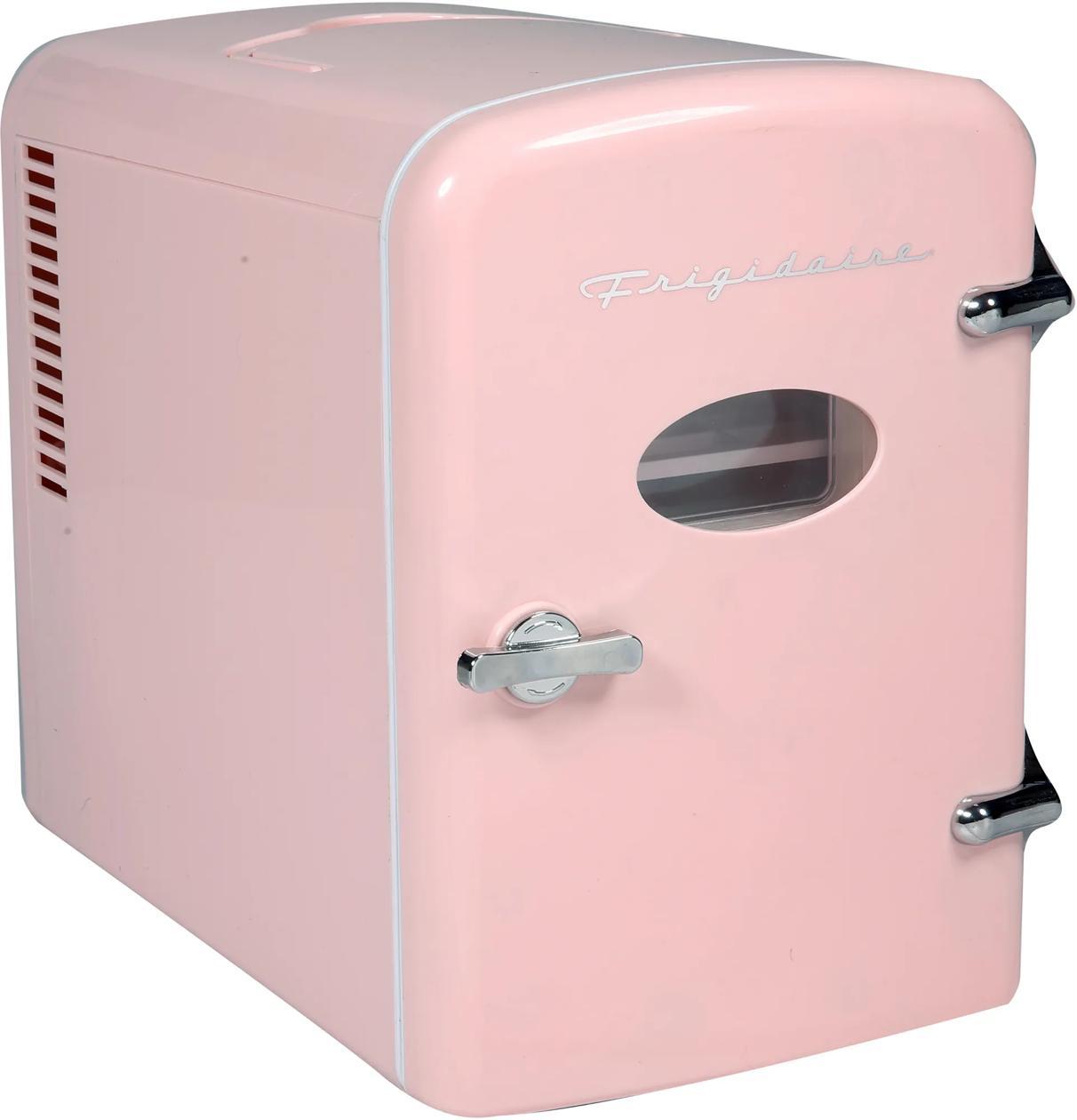 Frigidaire EFMIS175PINK 9-Can Retro Mini Fridge Cooler - Pink