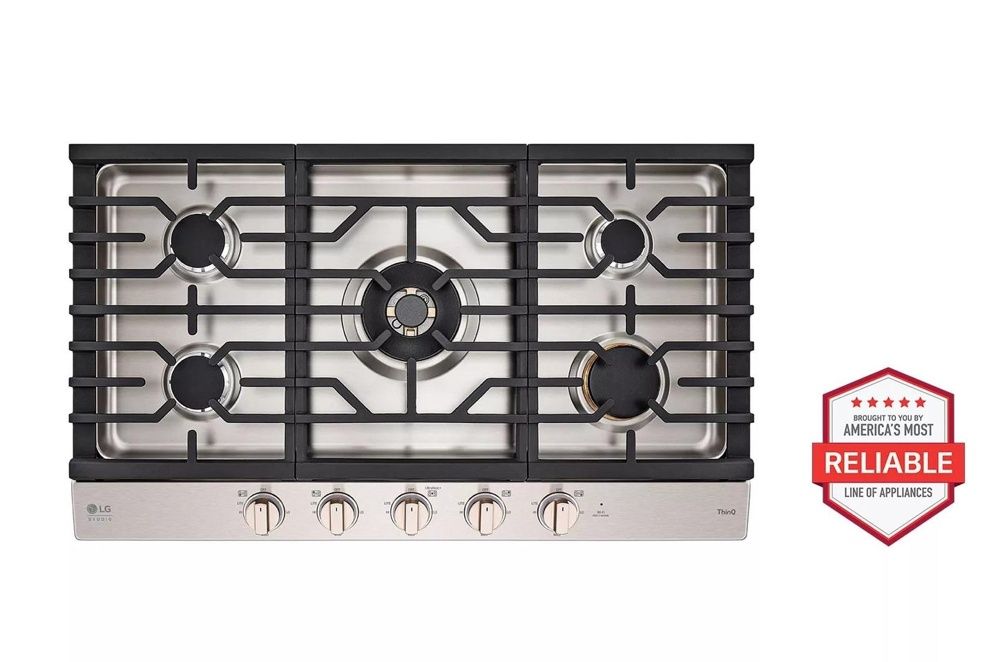 CBGS3628N LG STUDIO 36" UltraHeat™ Gas Cooktop with EasyClean®