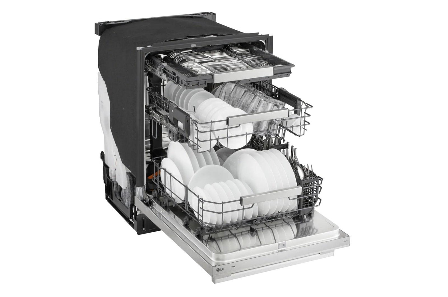 Lg LDNTH862S Smart Hidden Top Control Dishwasher with 1-Hour Wash & Dry, QuadWash® Pro, TrueSteam® and Dynamic Heat Dry™ w/AutoVent Dry™