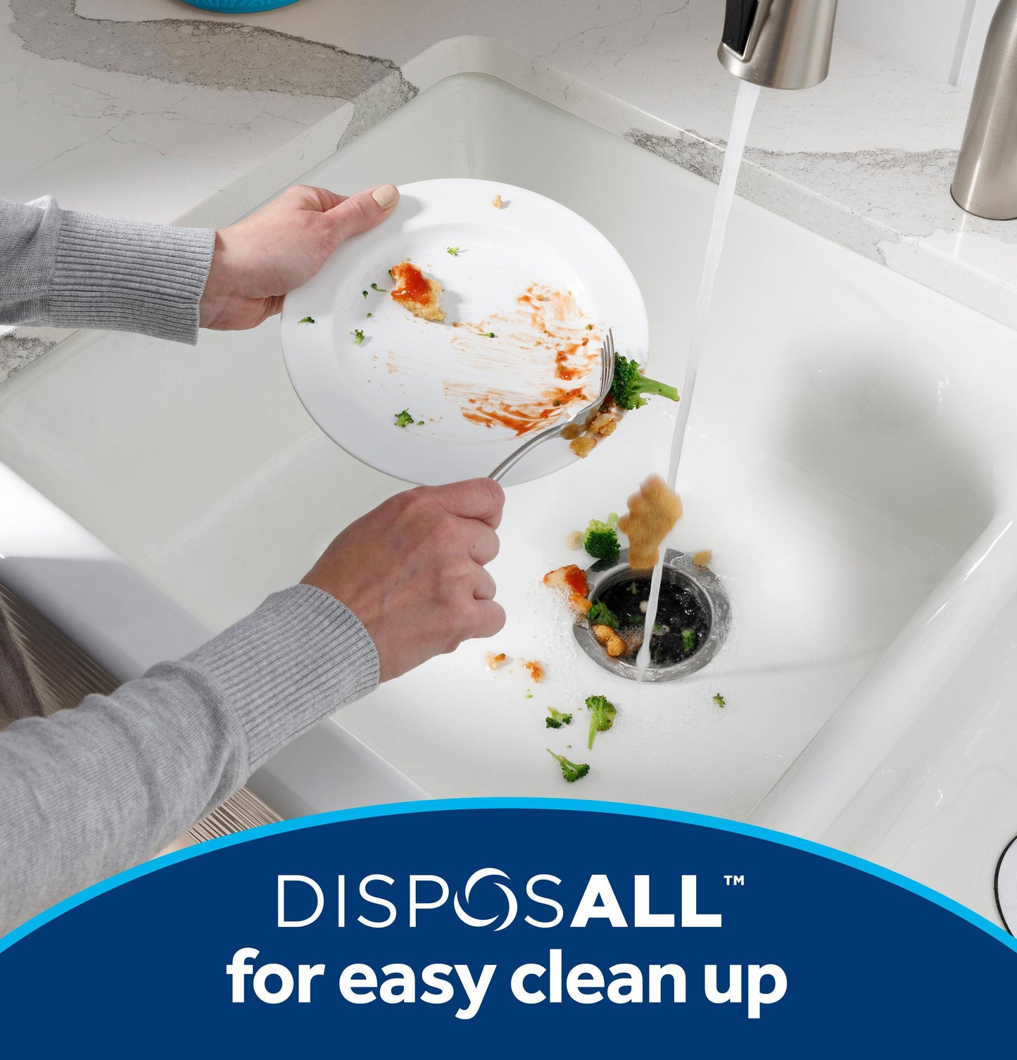 GFC765W GE DISPOSALL® 3/4 HP Continuous Feed Garbage Disposer - Corded
