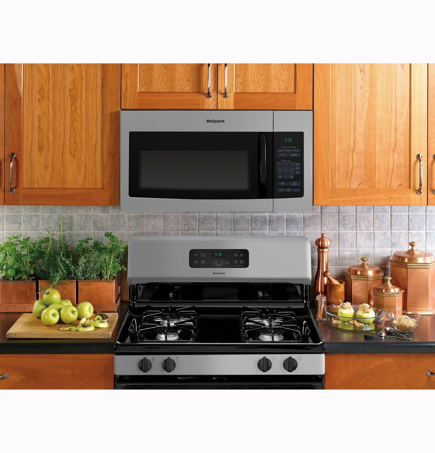 RVM5160MPSA Hotpoint® 1.6 Cu. Ft. Over-the-Range Microwave Oven
