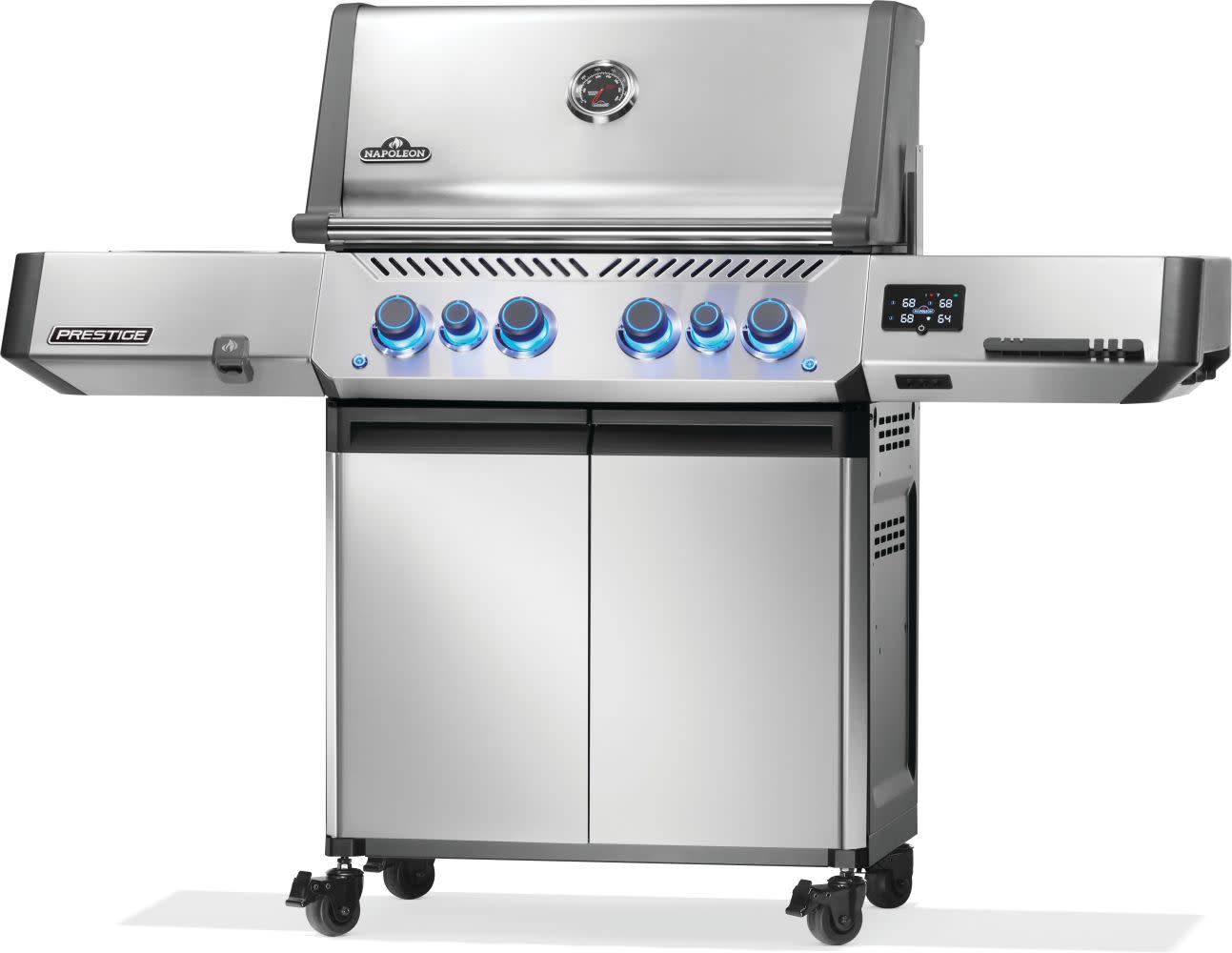 Napoleon Bbq P500VXRSIBNSS Prestige 500 Connected RSIB with Infrared Side and Rear Burner , Natural Gas, Stainless Steel