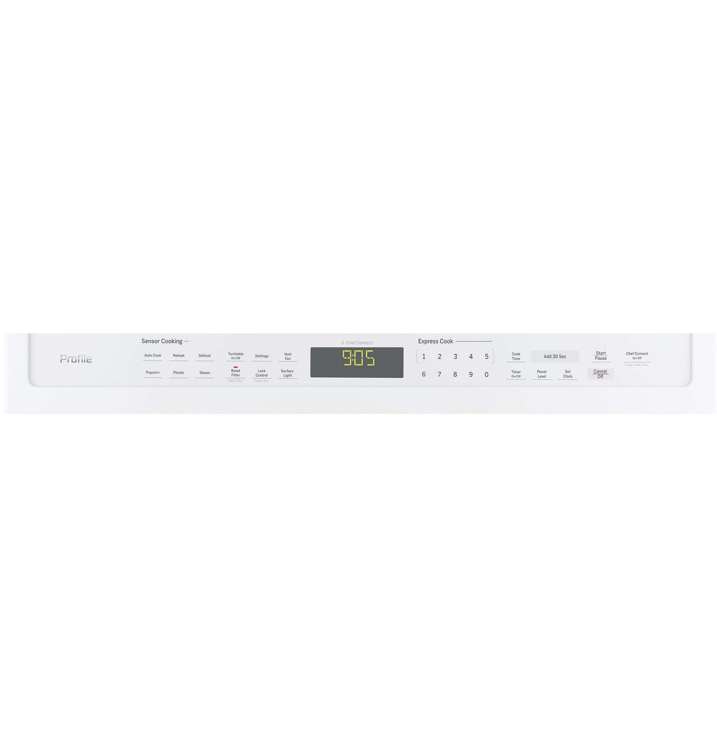 PVM9005DJWW GE Profile™ Series 2.1 Cu. Ft. Over-the-Range Sensor Microwave Oven