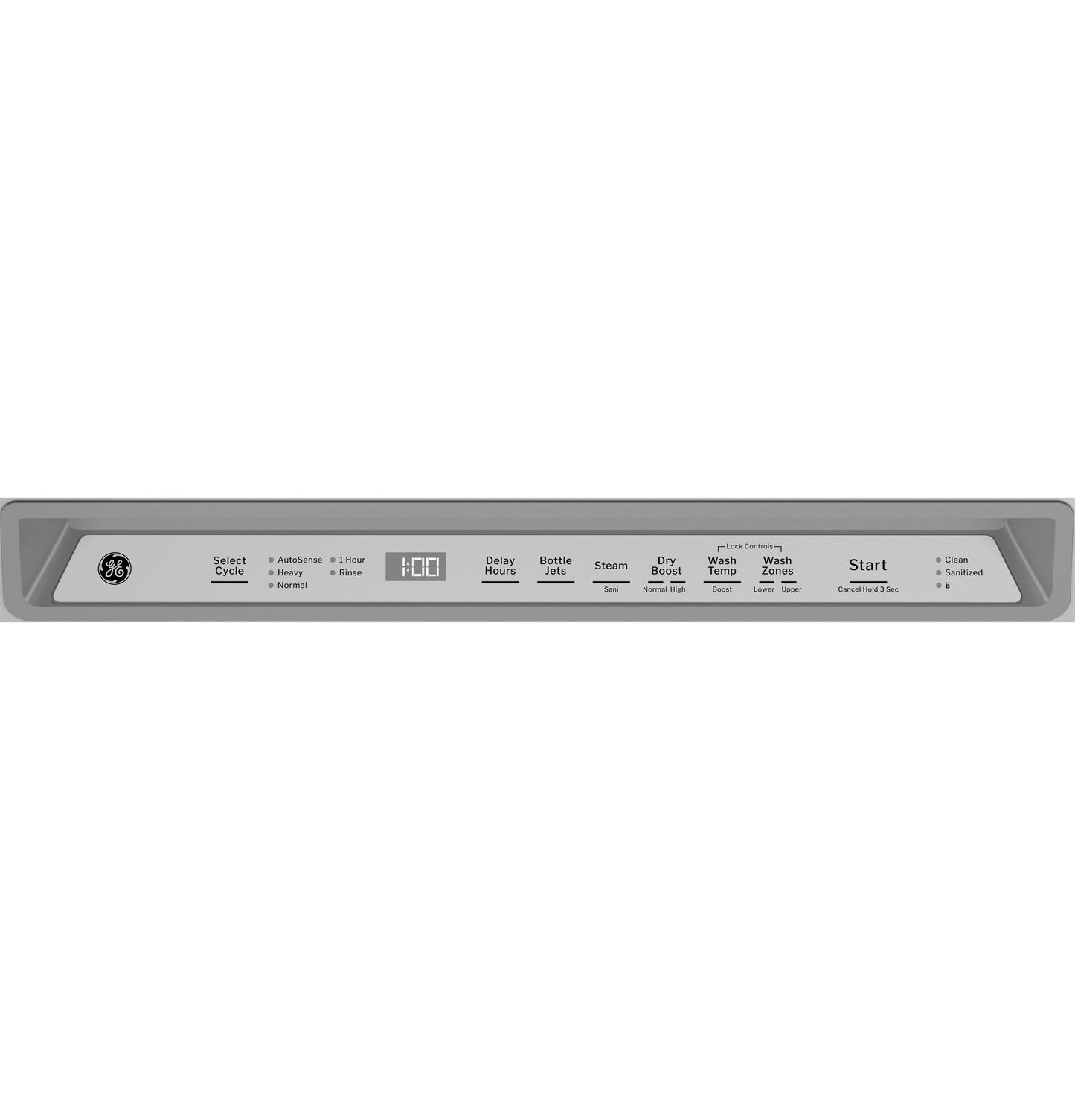GDF650SYVFS GE® ENERGY STAR® Front Control with Stainless Steel Interior Dishwasher with Sanitize Cycle