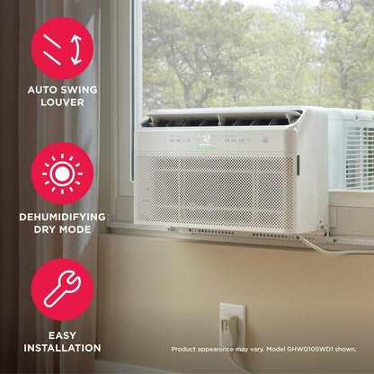 Frigidaire GHWQ125WD1 12,000 BTU U-Shape Window Room Air Conditioner with Inverter and Wi-Fi (Energy Star)