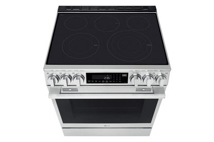 Lg LSEL6337XE 6.3 cu. ft. Smart Electric Slide-in Range with InstaView®, ProBake Convection®, and Air Fry