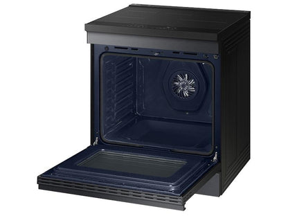 Samsung NSI6DG9500MT Bespoke 6.3 cu. ft. Smart Slide-In Induction Range with Ambient Edge Lighting™ & Air Sous Vide in Matte Black Steel
