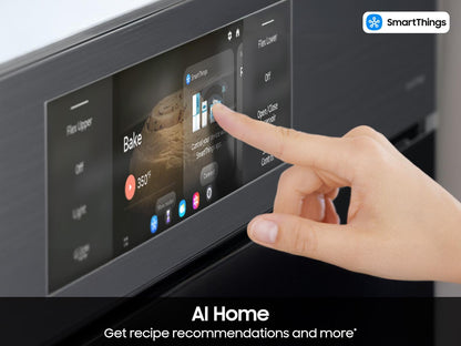 Samsung NV51CG700DMT Bespoke AI Double Wall Oven AI Home 7" Display  AI Pro Cooking™  5.1 cu.ft./5.1 cu.ft.