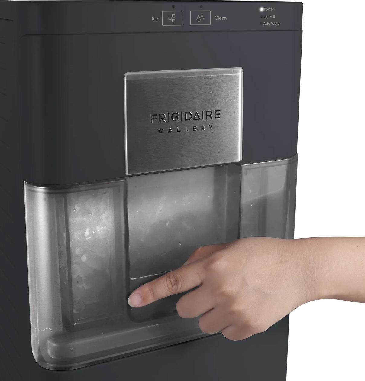 Frigidaire EFIC255BLACK 44-lb Touchscreen Countertop Nugget Ice Maker with Self-Clean - Black