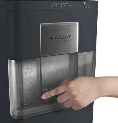 Frigidaire EFIC255BLACK 44-lb Touchscreen Countertop Nugget Ice Maker with Self-Clean - Black