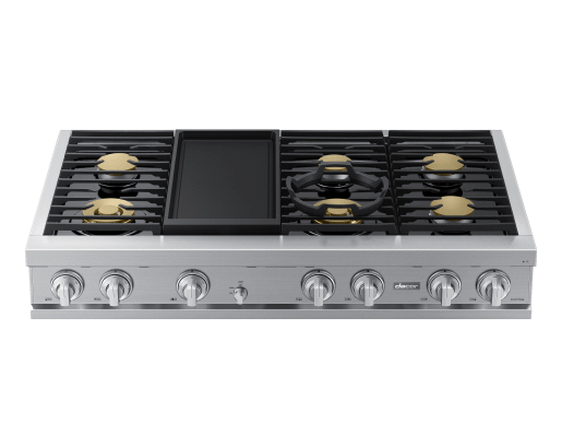 Dacor DTT48T963GS 48" Rangetop, Silver Stainless, Natural Gas/Liquid Propane