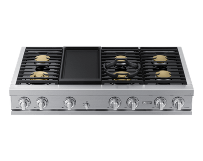 Dacor DTT48T963GS 48" Rangetop, Silver Stainless, Natural Gas/Liquid Propane