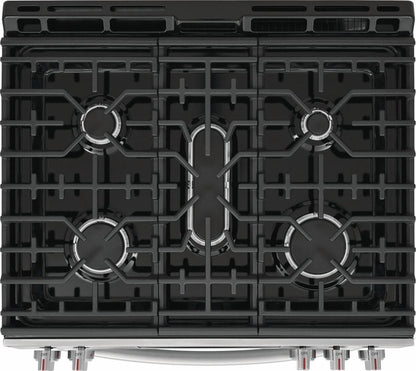 Frigidaire GCFG3070BF 30" Front Control Gas Range with Stone-Baked Pizza