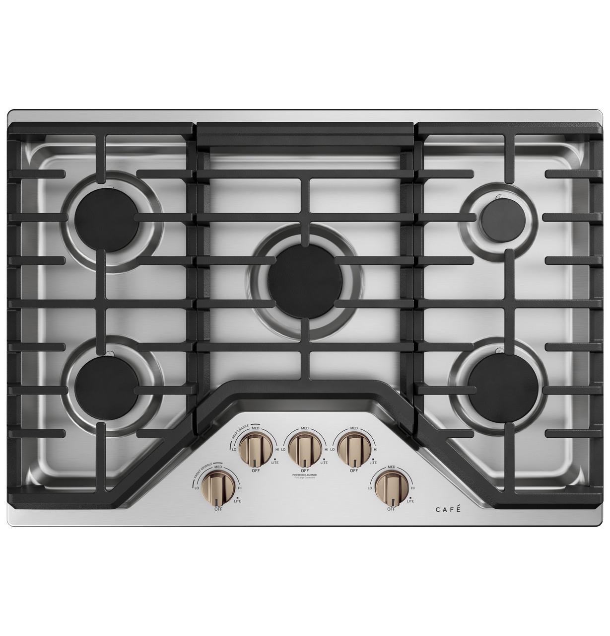 Cafe Caf(eback)™ 5 Gas Cooktop Knobs - Brushed Bronze