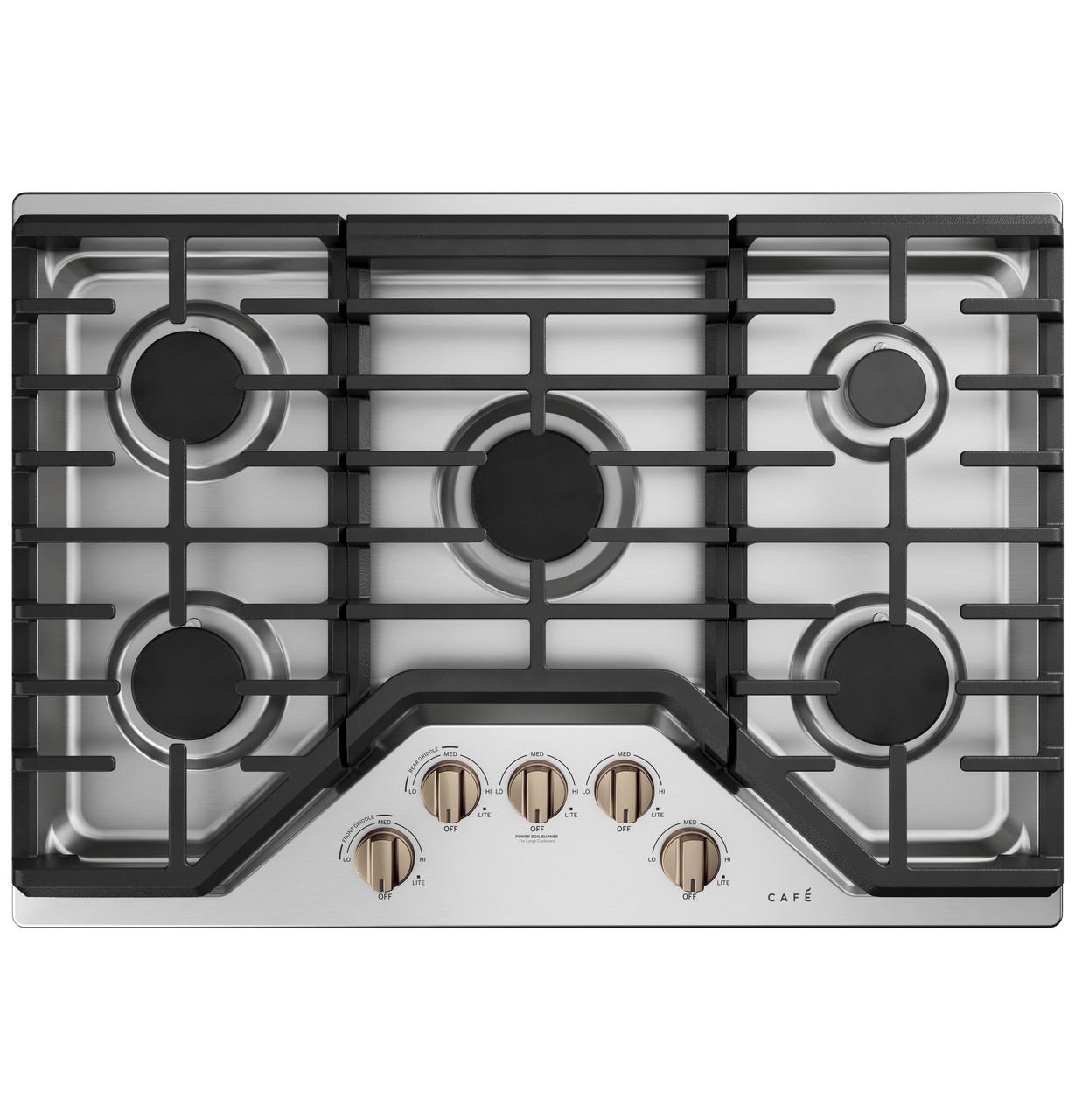 Cafe CXCG1K0PMBZ CAF(EBACK)™ 5 Gas Cooktop Knobs - Brushed Bronze