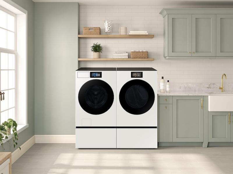 Samsung WE602NY Bespoke 27" Wide Laundry Pedestal with Storage Drawer in Ivory
