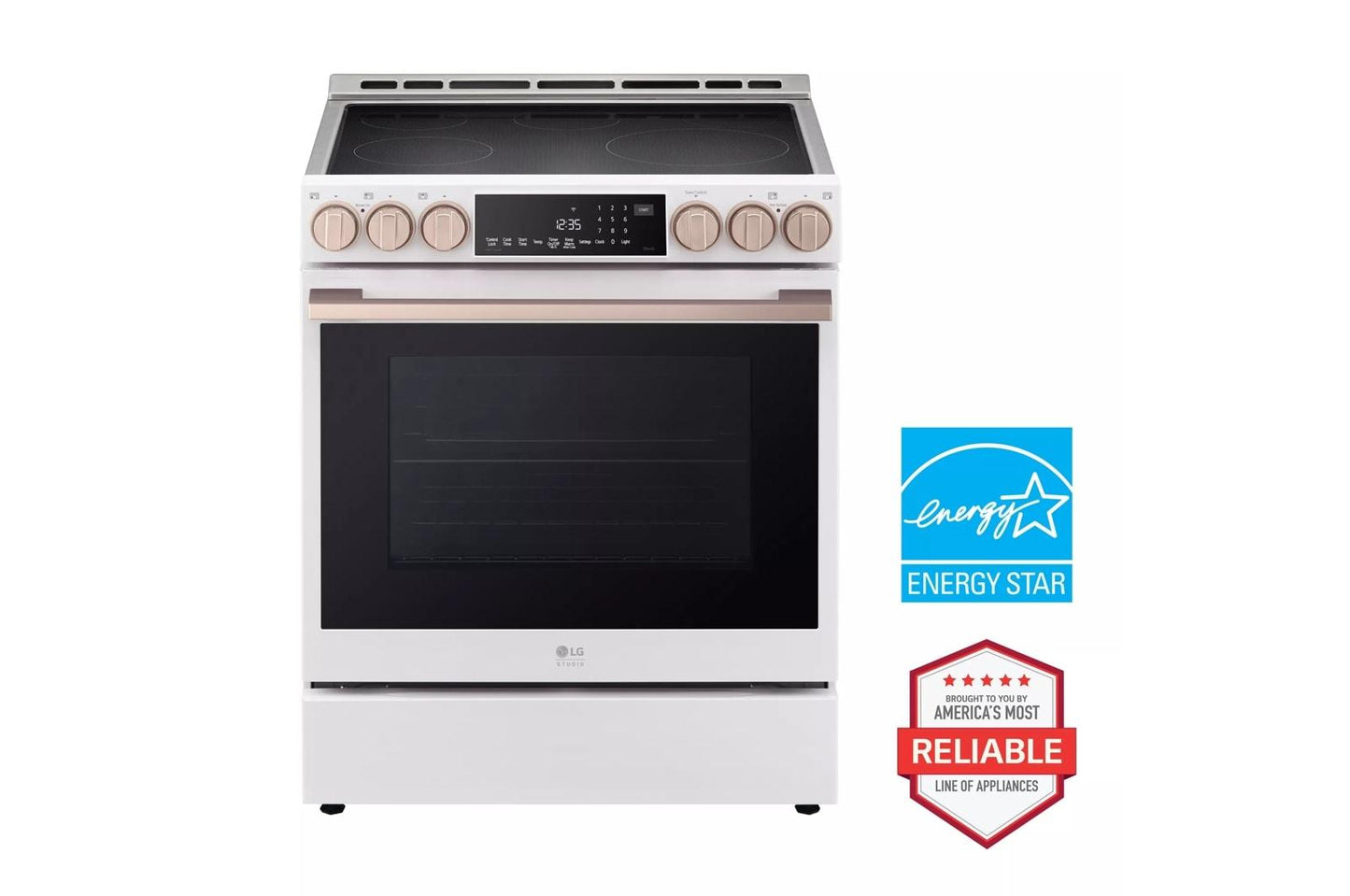 Lg LSIS6338NE 6.3 cu. ft. LG STUDIO Induction Slide-in Range - Stainless Steel