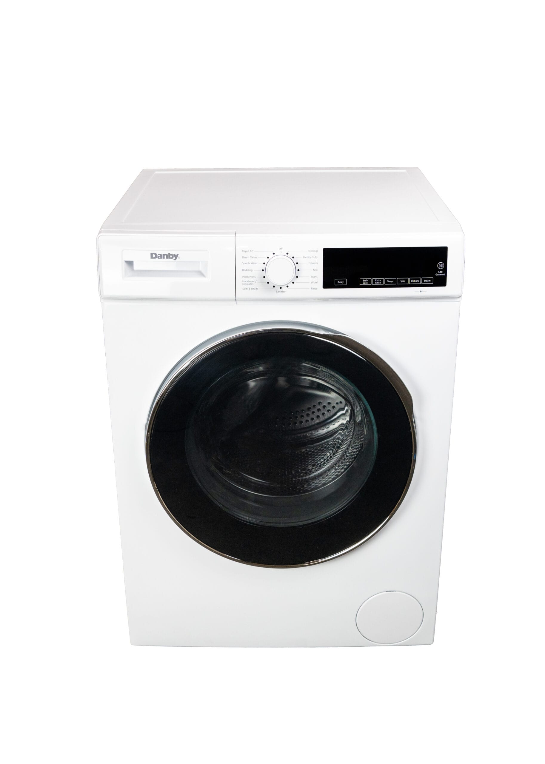 DWM022D3WDB Danby 24-inch, 2.2 cu. ft. Stackable Front Load Washer with Steam in White