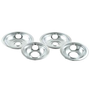 Universal Replacement Burner Bowls - Chrome - 4 Pack