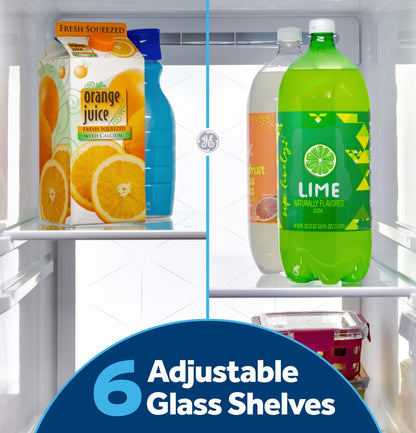 GSS28PYYFS GE® 27.7 Cu. Ft. Side-By-Side Refrigerator with LED Light Walls and Extra Tall Dispenser