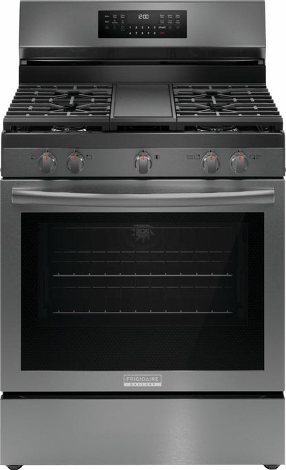 Frigidaire GCRG3060BD 30" Rear Control Gas Range with Total Convection