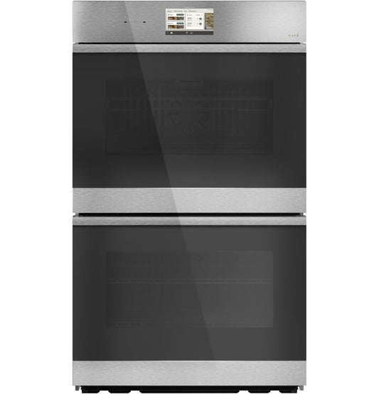 Cafe CTD90DM2ZS5 CAF(EBACK)™ 30" Smart Built-In Convection Double Wall Oven in Platinum Glass
