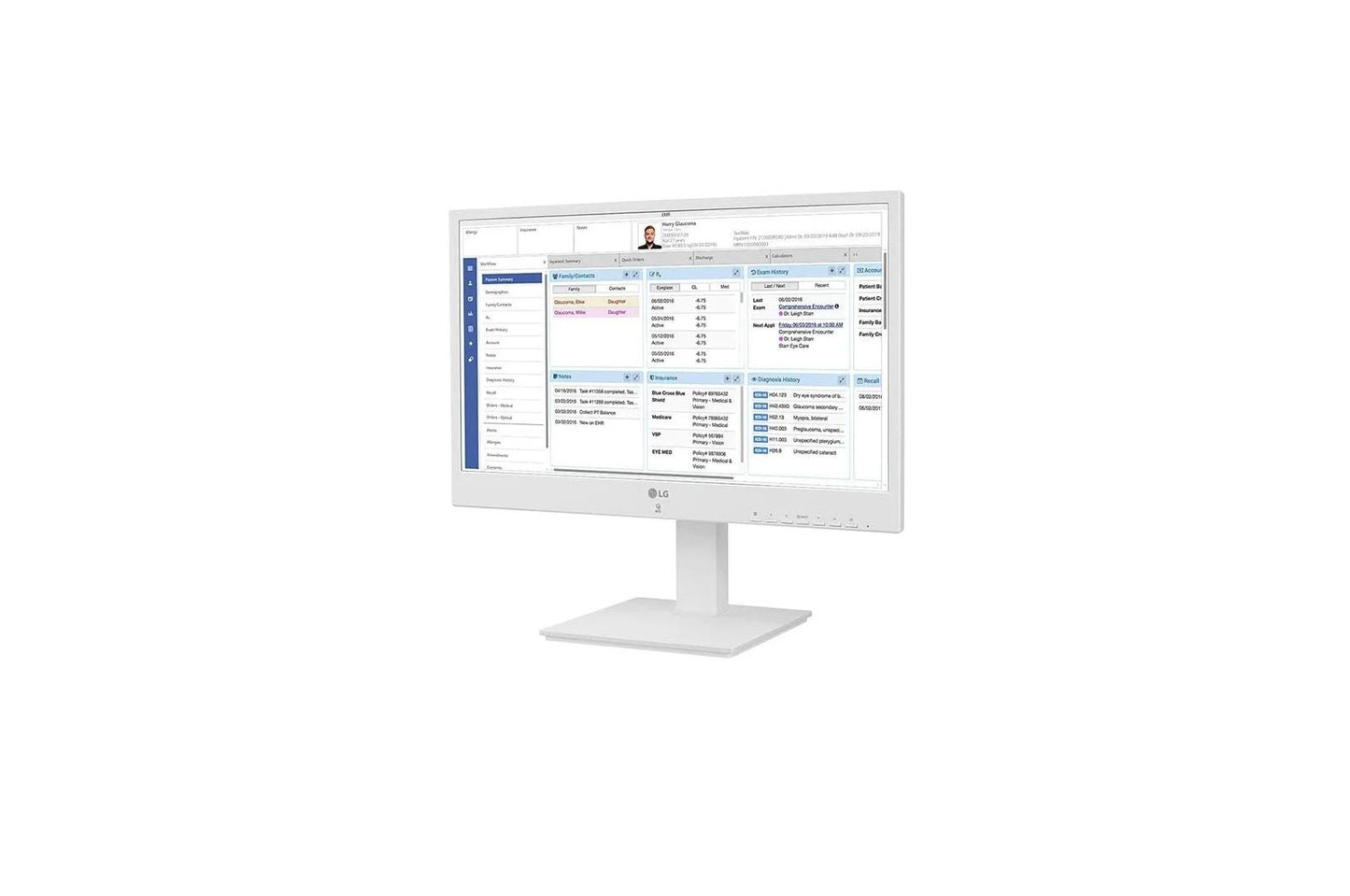Lg 24CR671NK6P 24" FHD All-in-One Non OS Thin Client for Healthcare with Intel® Pentium Processor, Dual-band RFID, Webcam & Mic