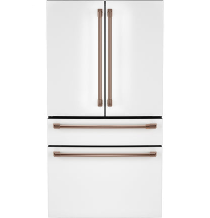 Cafe CJE23DP4WW2 CAF(EBACK)™ ENERGY STAR® 23.2 Cu. Ft. Smart Counter-Depth 4-Door French-Door Refrigerator With Dual-Dispense AutoFill Pitcher