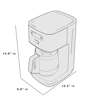 G7CDAASSPSS GE Drip Coffee Maker with Glass Carafe
