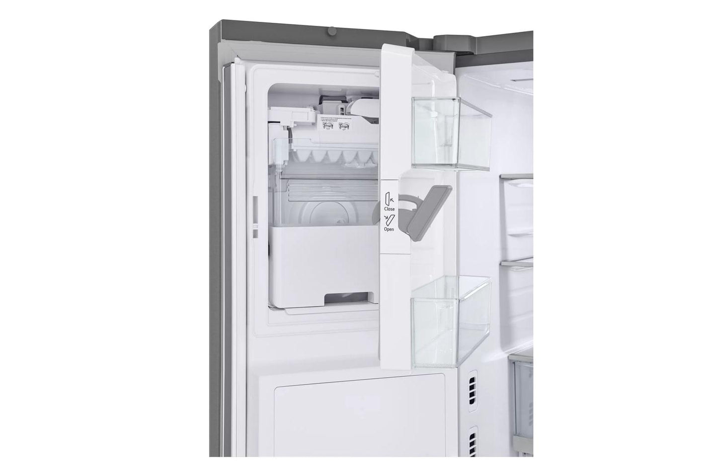 Lg 31 cu. ft. Smart Standard-Depth MAX™ French Door Refrigerator with Four Types of Ice and Mirror InstaView®