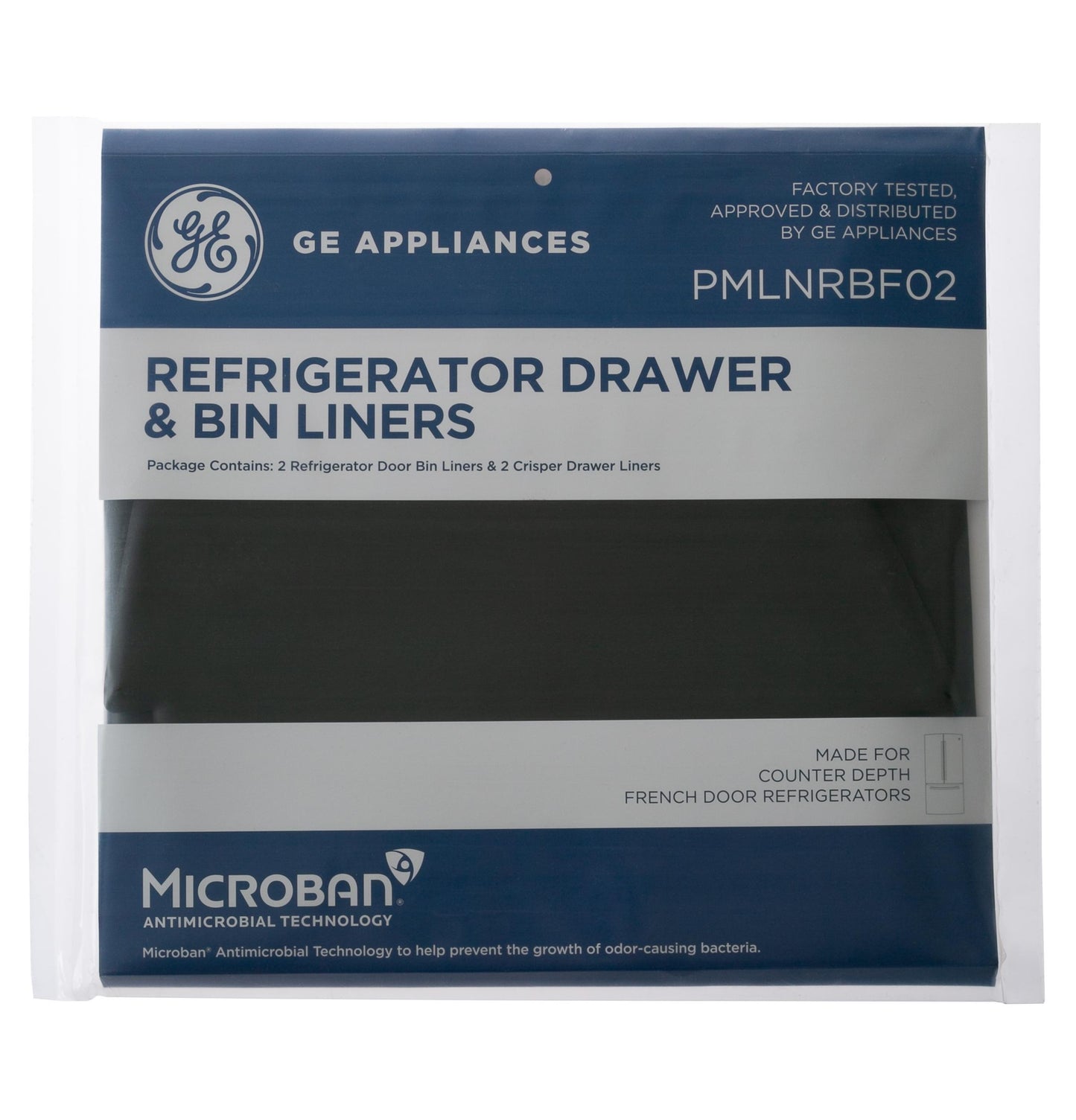 Ge Appliances PMLNRBF02 Drawer & Bin Liners with Microban® for Counter Depth Refrigerators